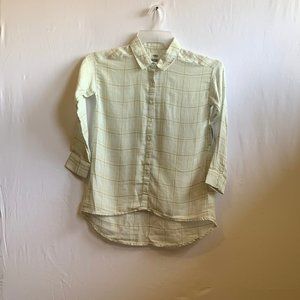 OLD NAVY PLAID BUTTON DOWN SHIRT - M ( 8 )